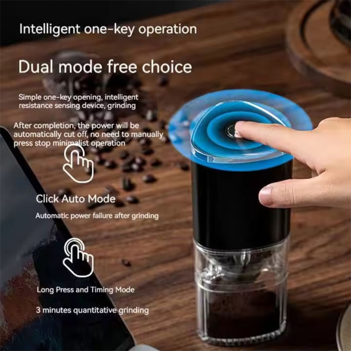 Small Portable USB Rechargeable Electric Coffee Grinder