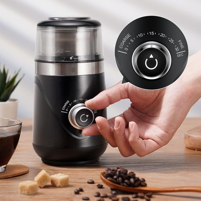 Ultra-quiet multi-function coffee and spice grinder