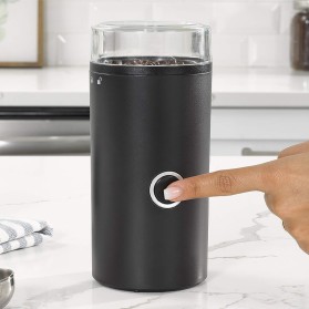 Black electric coffee grinder
