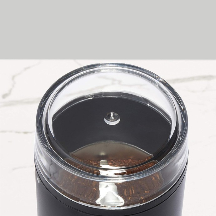 Black electric coffee grinder