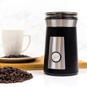Black stainless steel electric coffee and spice grinder
