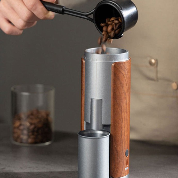 Aluminum Alloy Portable USB Rechargeable Coffee Grinder