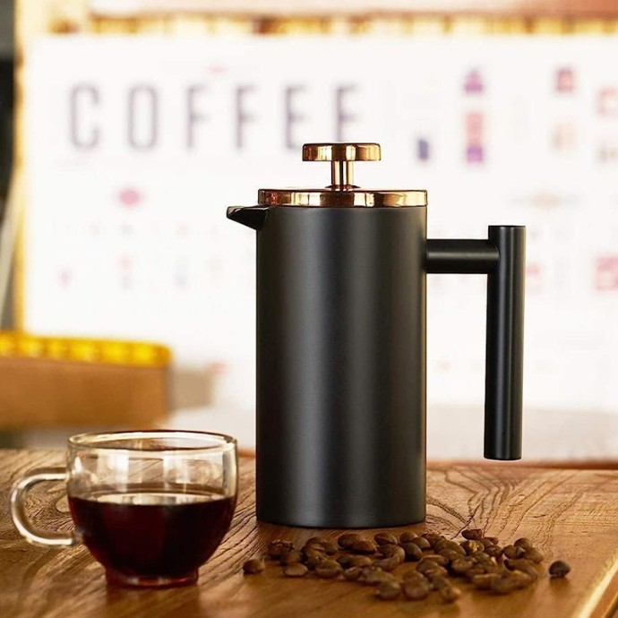 Portable and durable single-serve French press