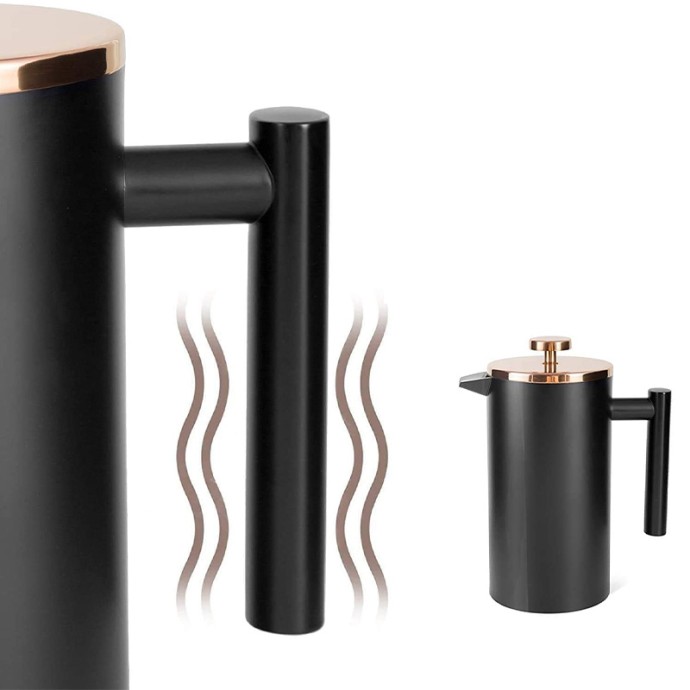 Portable and durable single-serve French press