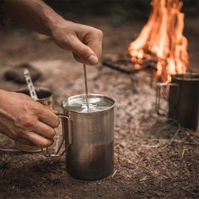 Stainless Steel French Press for School and Camping