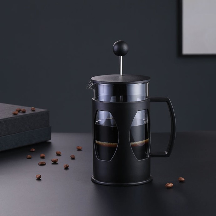 Borosilicate glass French press coffee maker