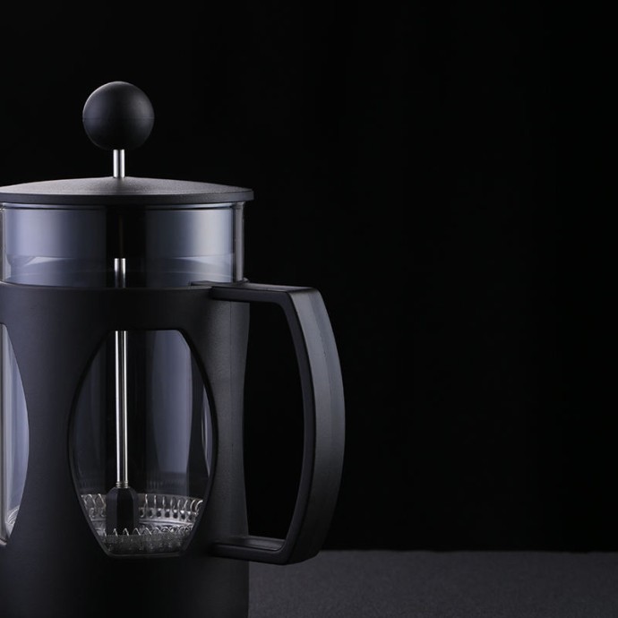 Borosilicate glass French press coffee maker