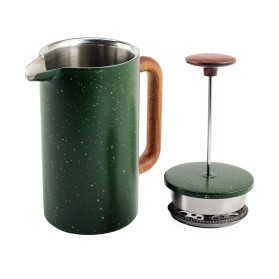 Green Stainless Steel French Press Coffee Maker