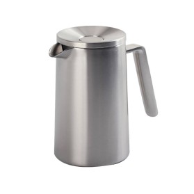 Silver Portable French Press Coffee Maker