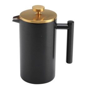 Black double-wall heat-resistant press coffee machine