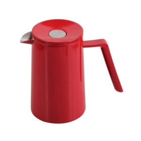 Red heat-resistant stainless steel press coffee machine
