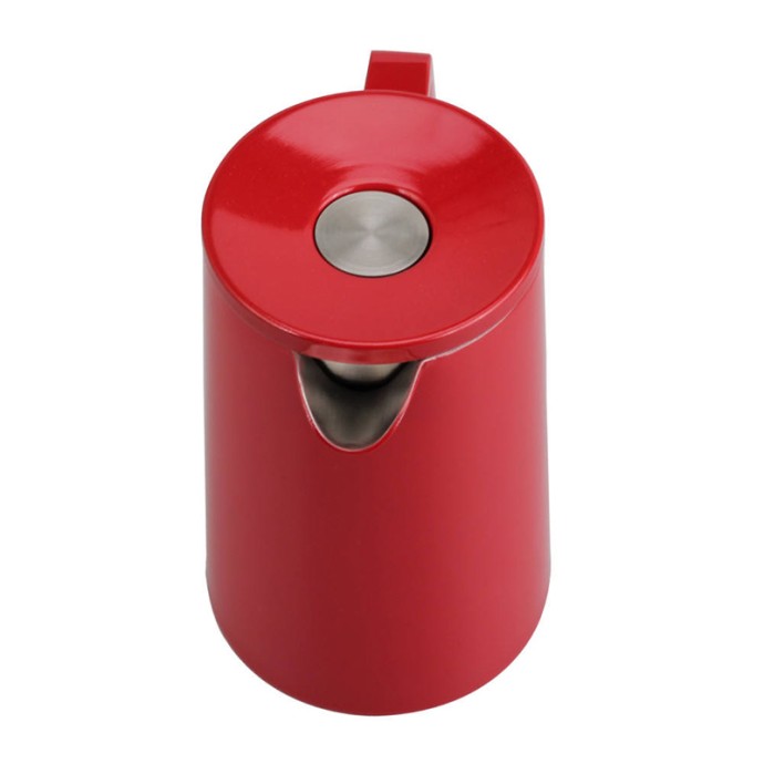 Red heat-resistant stainless steel press coffee machine