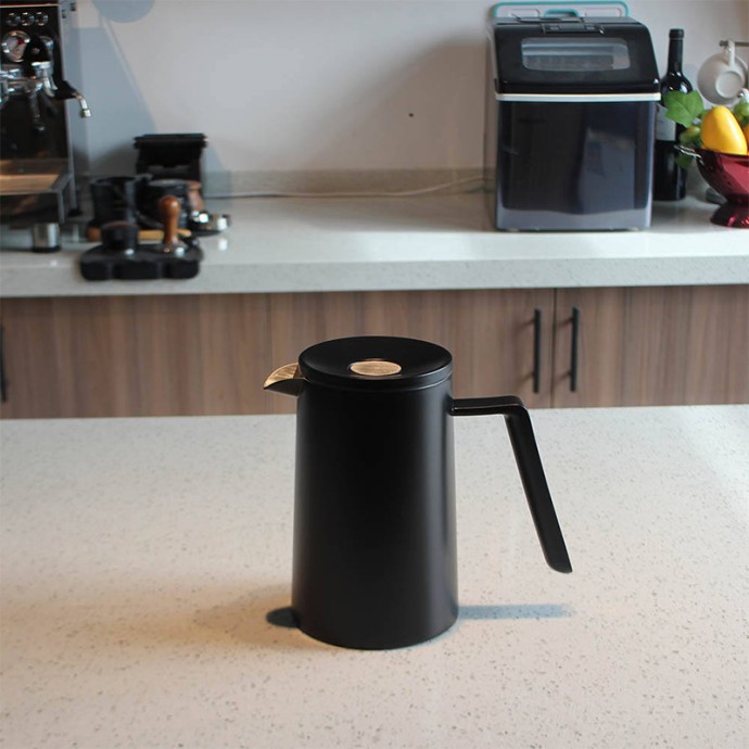 Large capacity black filter coffee maker