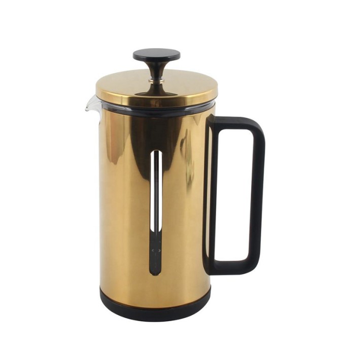 Heat-resistant thick borosilicate French press coffee maker