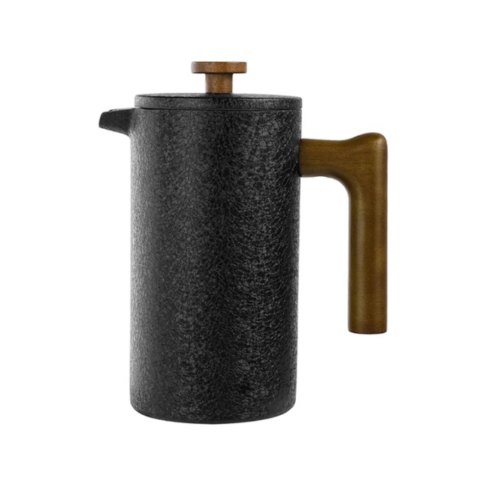 Solid wood handle heat-insulated filter coffee maker