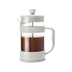 White Mini French Press Coffee Teapot