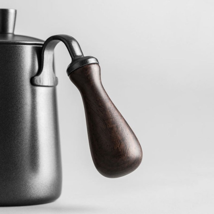 Household stainless steel gooseneck coffee pot
