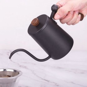 Black Vintage Travel Gooseneck Coffee Maker