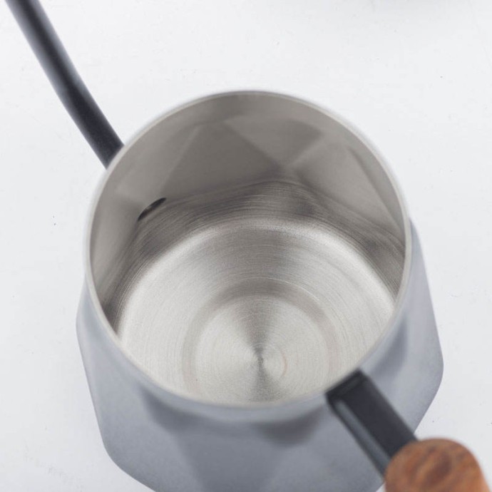 Black portable gooseneck pour-over coffee kettle
