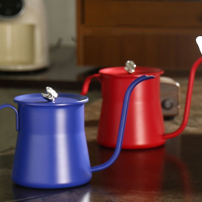 Portable gooseneck hand drip coffee kettle