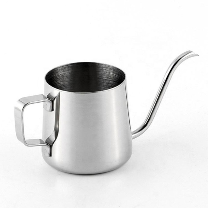 Modern stainless steel gooseneck coffee kettle