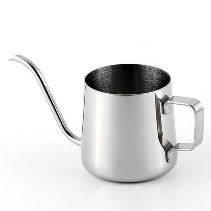 Modern stainless steel gooseneck coffee kettle