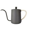 Black stainless steel long spout hanging ear coffee pot