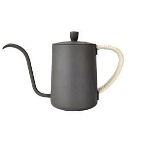 Black stainless steel long spout hanging ear coffee pot