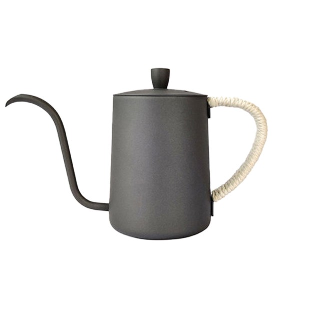 Black stainless steel long spout hanging ear coffee pot