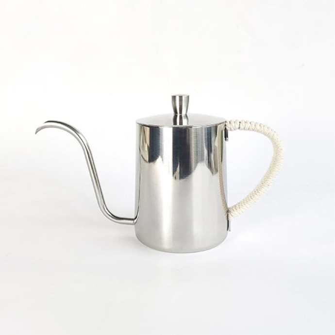 Black stainless steel long spout hanging ear coffee pot