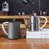 Black stainless steel long spout hanging ear coffee pot