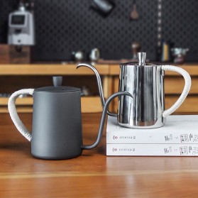 Black stainless steel long spout hanging ear coffee pot