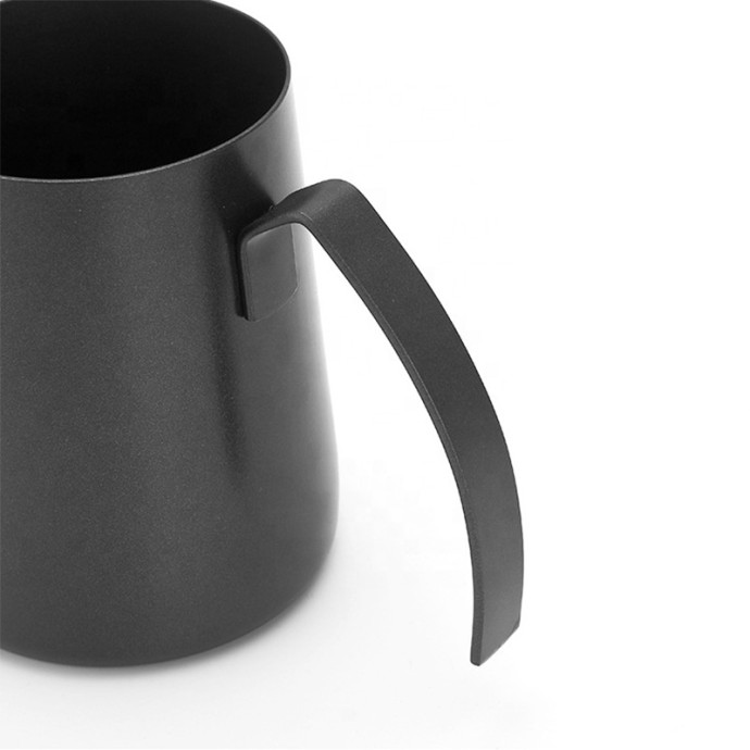 Compact household coffee pot with a long spout