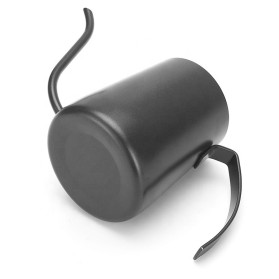 Compact household coffee pot with a long spout