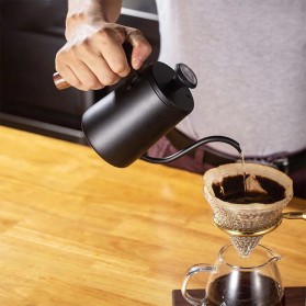 High-quality metal material stainless steel gooseneck coffee pot