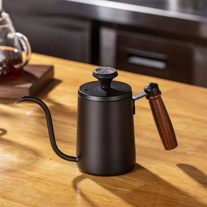 High-quality metal material stainless steel gooseneck coffee pot