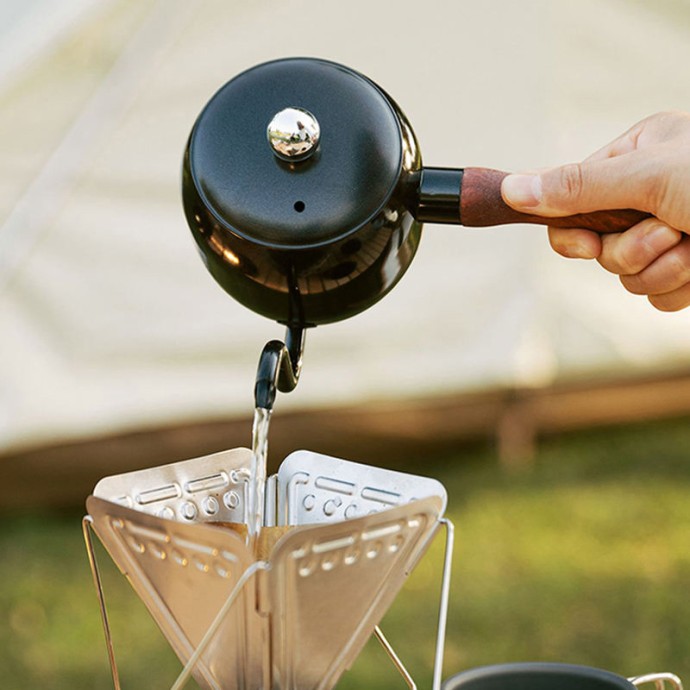 Stainless steel gooseneck hand drip coffee maker