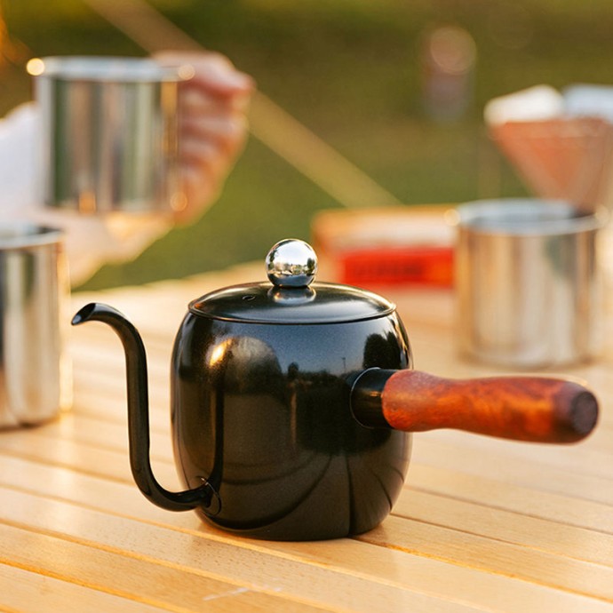 Stainless steel gooseneck hand drip coffee maker
