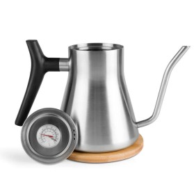 304 stainless steel gooseneck coffee pot with thermometer