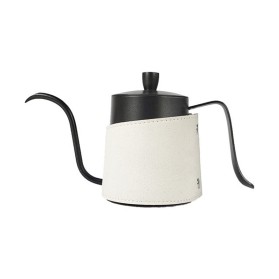 Coffee maker with leather sheath