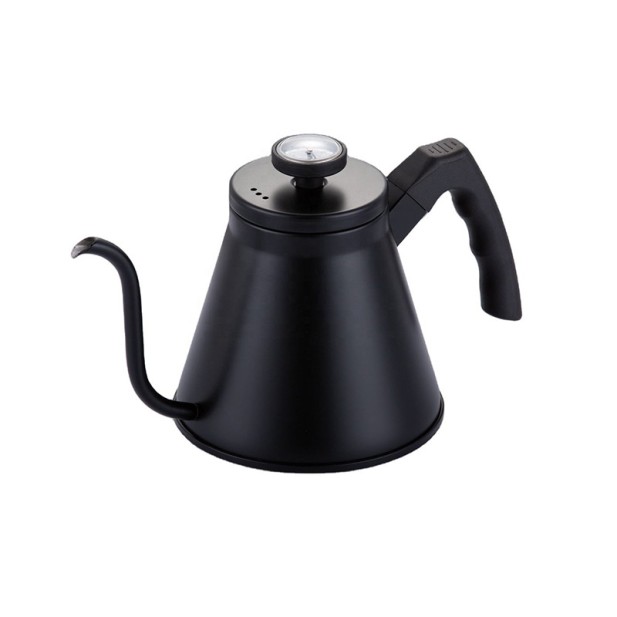 Wooden handle hand-poured coffee pot
