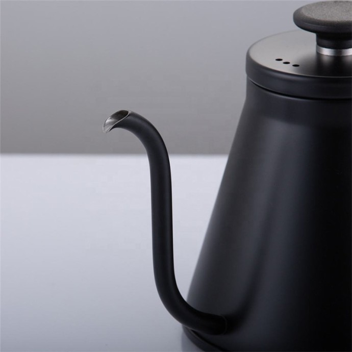 Wooden handle hand-poured coffee pot