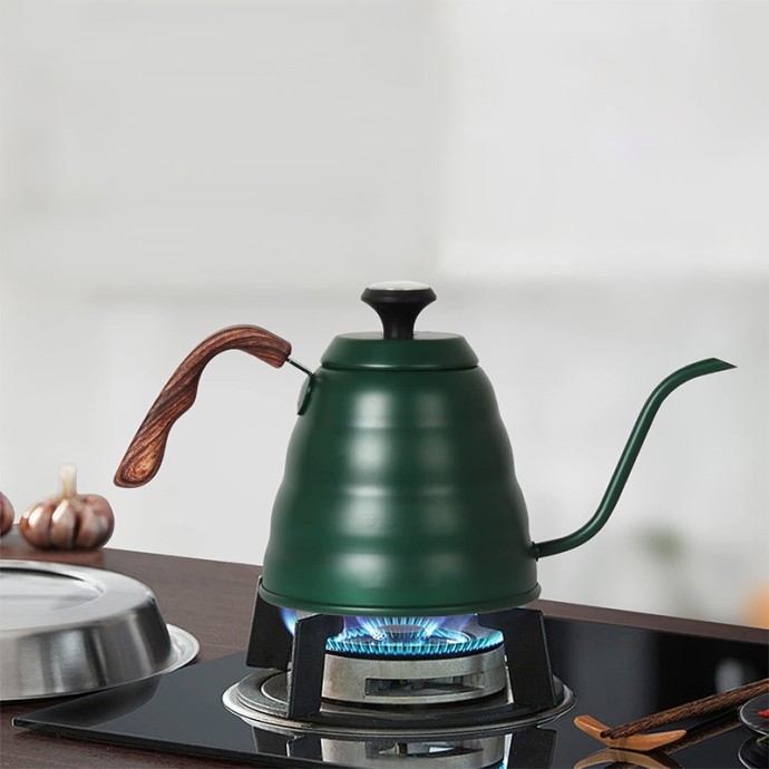 Precision temperature controlled stainless steel coffee pot