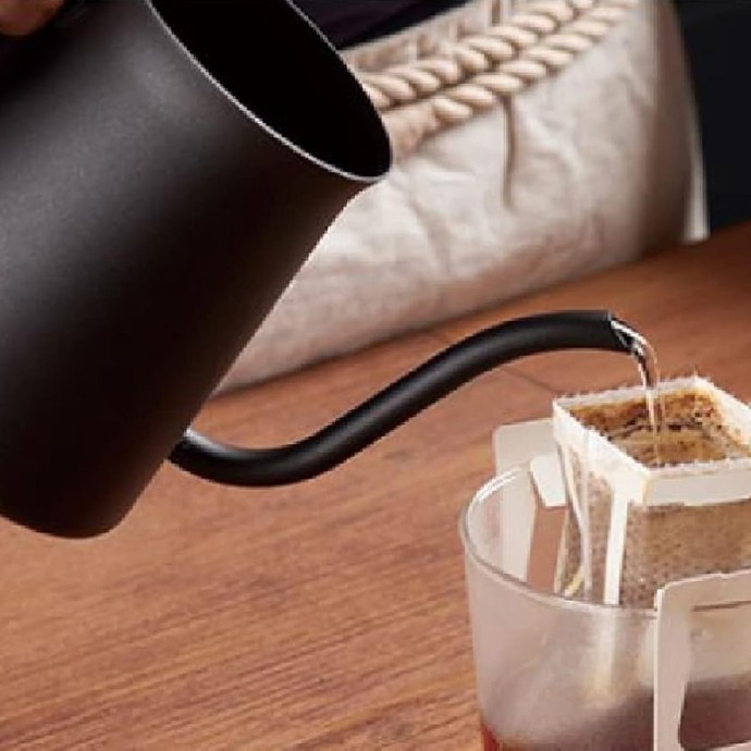 Matte Black Gooseneck Drip Coffee Maker