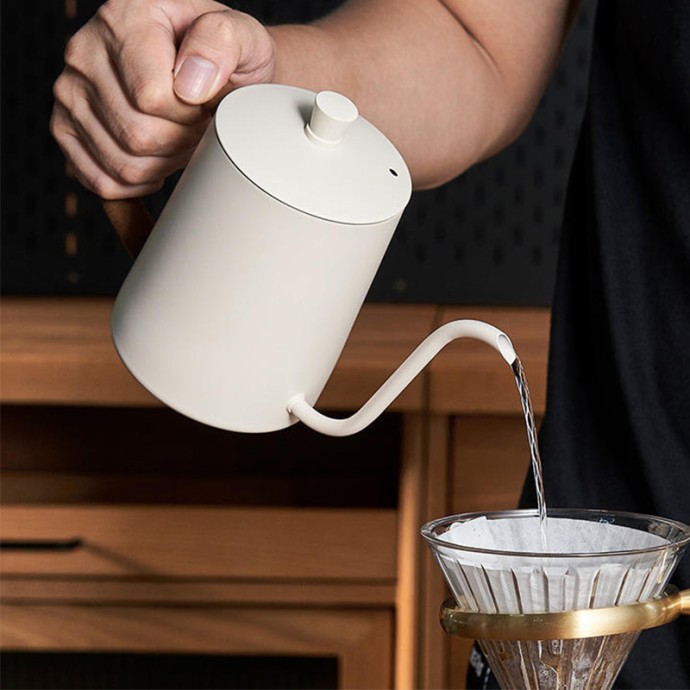 Insulated heat-resistant stainless steel coffee pot