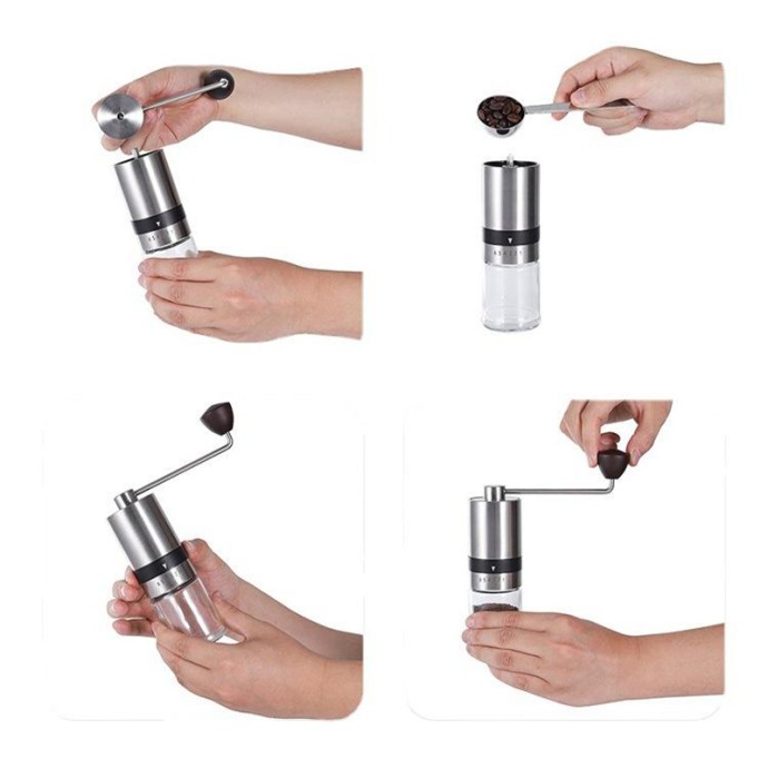 Outdoor portable mini manual coffee machine