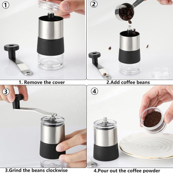 Ceramic Burr Portable Manual Coffee Grinder