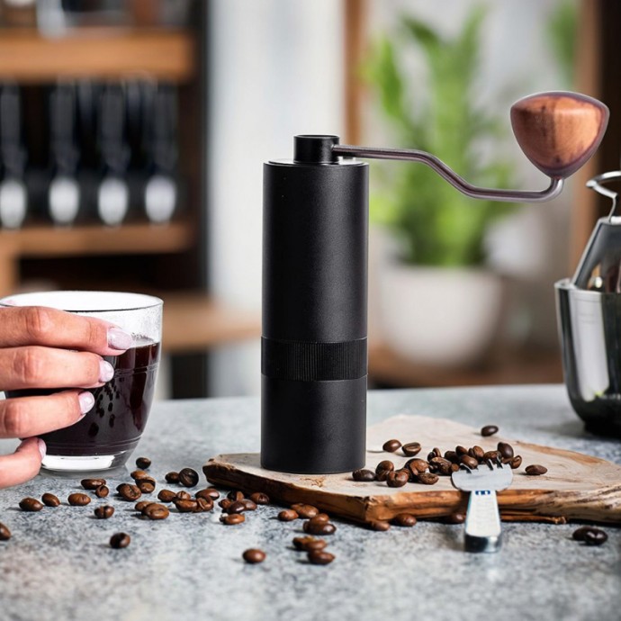 Portable Manual Stainless Steel Conical Coffee Grinder