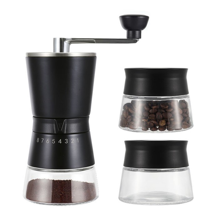 Stainless steel adjustable core manual coffee grinder
