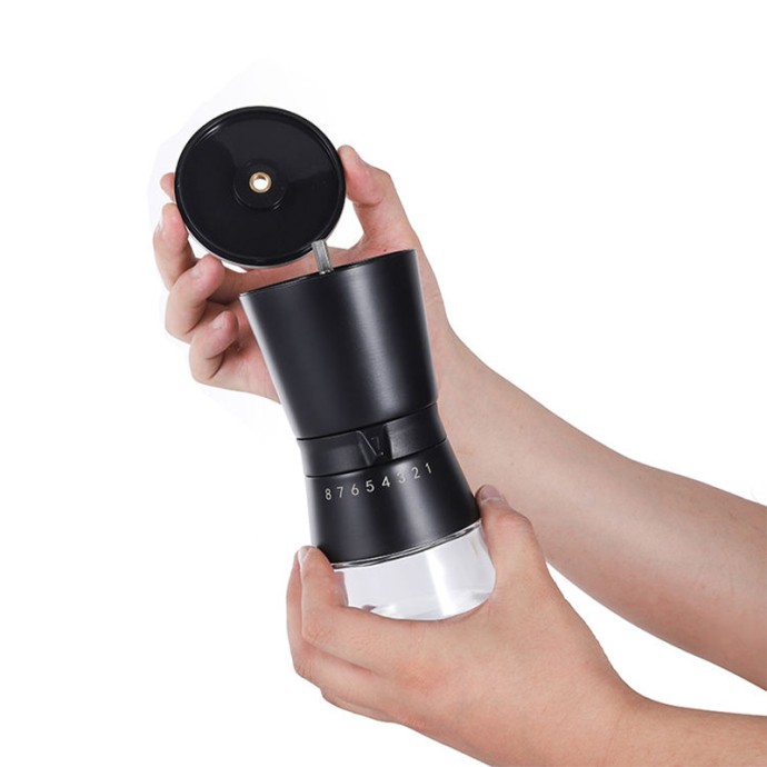 Stainless steel adjustable core manual coffee grinder